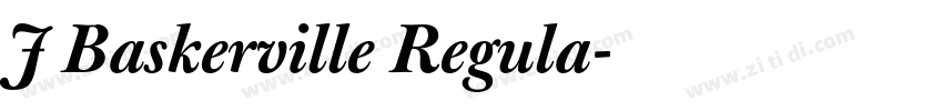 J Baskerville Regula字体转换